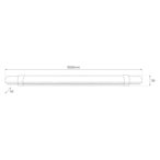Baldinis šviestuvas Led Batten 48W 150cm 5200lm 4000K IP65