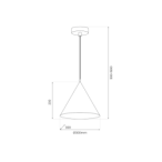 Pakabinamas šviestuvas Bosco 1xE27