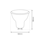 10x LED lemputė LED 9W GU10 4000K