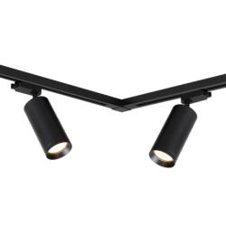 Šviestuvų į bėgelį komplektas Mica Track JUODA 4xGU10 1,5m