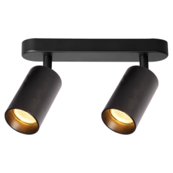 Lubinis šviestuvas Pipe Spot JUODA 2xGU10