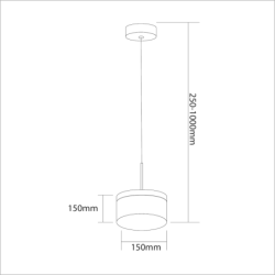 Pakabinamas šviestuvas ELEGANCE 9W LED