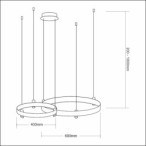 Pakabinamas šviestuvas ELEGANCE 72W LED