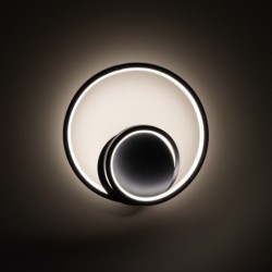 Sieninis šviestuvas LUCERO Juoda 13W LED