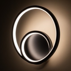 Sieninis šviestuvas LUCERO Juoda 13W LED