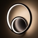 Sieninis šviestuvas LUCERO Juoda 13W LED