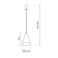 Pakabinamas šviestuvas CAPITAL Auksas Ø17cm 1xGX53