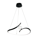 Pakabinamas šviestuvas PERLA Juoda 34W LED