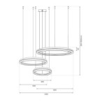 Pakabinamas šviestuvas GRAVITY 108W LED
