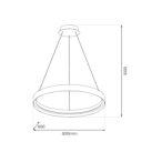 Pakabinamas šviestuvas ORBITA 52W LED