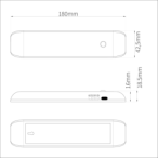 Naktinis šviestuvas Seb 4000K 18cm
