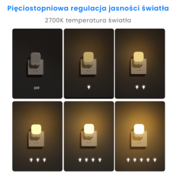 Naktinis šviestuvas Pati 2700K + PIR