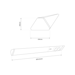 Baldinis šviestuvas Dual 18W 4000K USB-A/C + Kištukinis lizdas 230V