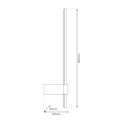 Sieninis šviestuvas SWING 8W LED 3000-6000K