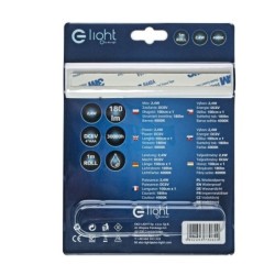 LED juostos komplektas 1M su sensoriumi 4000K 4xAAA baterijos