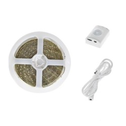 LED juostos komplektas 1M su sensoriumi 4000K 3.7v 1000mAh Ličio jonų baterija