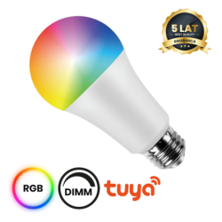 5x LED lemputė LED Wi-FI A70 11W E27 Smart Tuya RGB+CCT+DIM