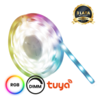 LED juostos komplektas  RGB+CCT Wi-FI 5m Smart Tuya IP65 Dim 12V 12.5W (maitinimo šaltinis komplekte)