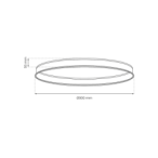 ROUND magnetinės sistemos priglaistomas bėgelis Ø90cm