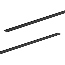 Magnetinės sistemos bėgelio uždengimas 20mm 150cm JUODA