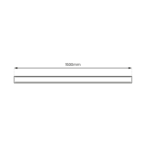Magnetinės sistemos bėgelio uždengimas 20mm 150cm JUODA