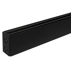 Paviršinio montavimo magnetinės sistemos bėgelis 20mm 100cm JUODA