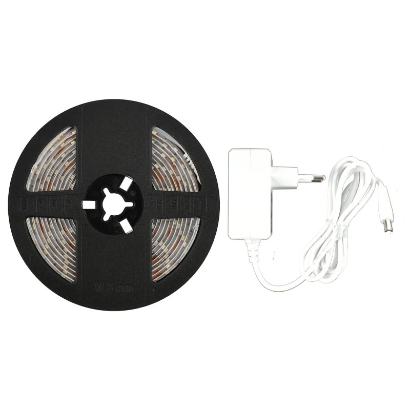 LED juostos komplektas 4000K 3m P65 12V 5.2W/m (maitinimo šaltinis komplekte)