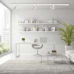 Į bėgelį montuojamas šviestuvas Ojo 25W 2700/4000K BALTA 3 fazių