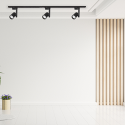 Į bėgelį montuojamas šviestuvas Timor 10W 2700/4000K JUODA 3 fazių