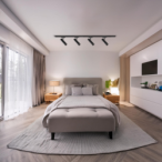 Į bėgelį montuojamas šviestuvas Magro 7W 2700/4000K JUODA 1 fazės