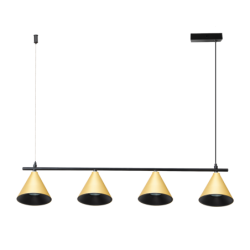 Pakabinamas šviestuvas Cone Auksinė 4xGU10