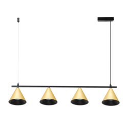 Pakabinamas šviestuvas Cone Auksinė 4xGU10
