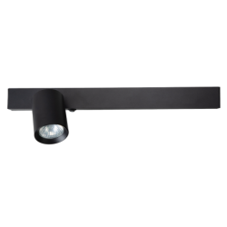 Sieninis šviestuvas Magnet 9W+1xGU10 3000/4000K JUODA Kairės pusės