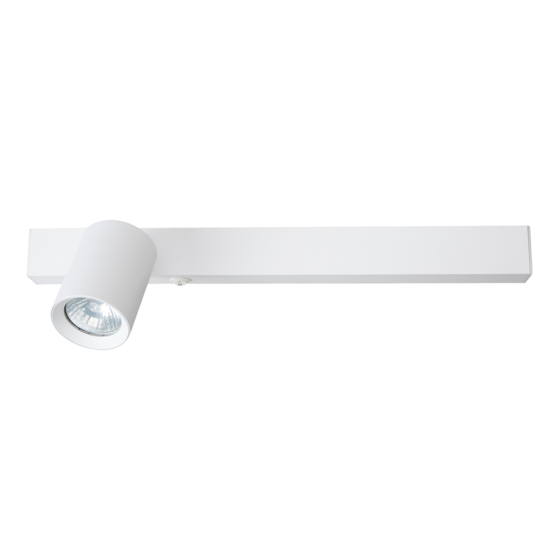 Sieninis šviestuvas Magnet 9W+1xGU10 3000/4000K BALTA Kairės pusės