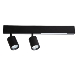 Lubinis šviestuvas Magnet 5W+2xGU10 3000/4000K JUODA