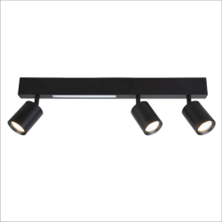 Lubinis šviestuvas Magnet 5W+3xGU10 3000/4000K JUODA