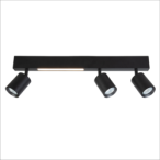 Lubinis šviestuvas Magnet 5W+3xGU10 3000/4000K JUODA
