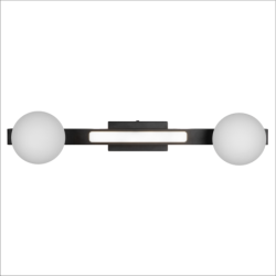 Lubinis šviestuvas Magnet 13W+2xG9 3000/4000K JUODA
