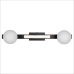 Lubinis šviestuvas Magnet 13W+2xG9 3000/4000K JUODA