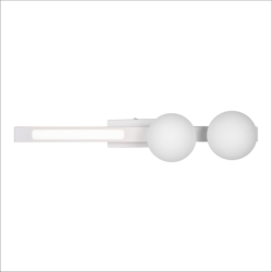 Sieninis šviestuvas Magnet 13W+2xG9 3000/4000K BALTA