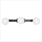 Lubinis šviestuvas Magnet 9W+3xG9 3000/4000K JUODA