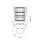 Saulės energija įkraunamas sieninis šviestuvas Kers II 300W 1200lm 6500K