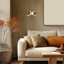 Sieninis šviestuvas TESORO Auksas 15W LED 4000K