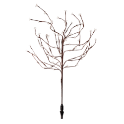 Saulės energija įkraunamas įsmeigiamas šviestuvas Tree 120cm RGB+3000K IP44