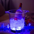 Šviečiantis LED indas  RGB 23cm IP44 su keičiamomis baterijomis