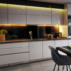 5x Baldinis šviestuvas LED Vito T5 8W 4000K 60cm su jungikliu