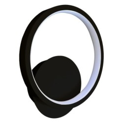 Sieninis šviestuvas Hoop JUODA 7W LED 4000K