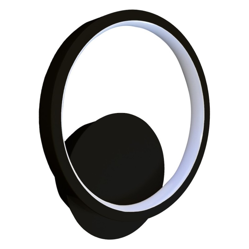 Sieninis šviestuvas Hoop JUODA 7W LED 4000K