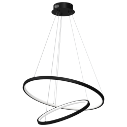 Pakabinamas šviestuvas Hoop JUODA 51W LED 4000K