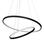 Pakabinamas šviestuvas Hoop JUODA 51W LED 4000K
